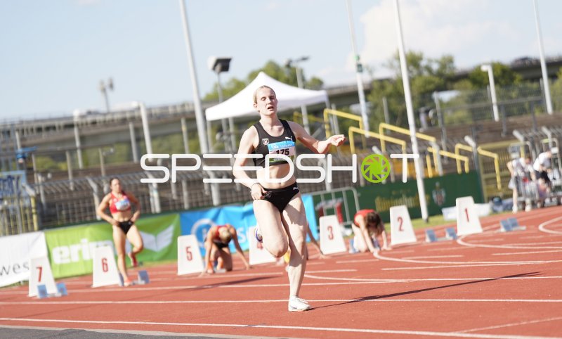 Schürle Hannah (175) im Sprint beim Leichtathletik-Meeting in Koblenz