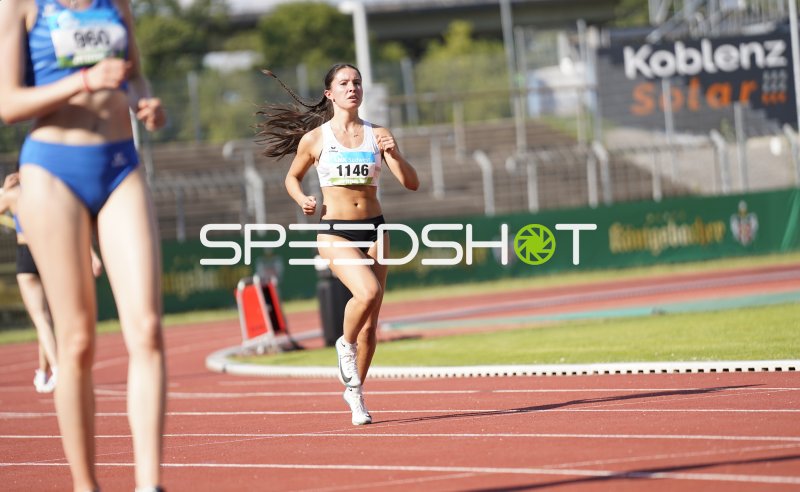 Jose Luisa (1146) beim Lauf im Stadion Oberwerth Koblenz