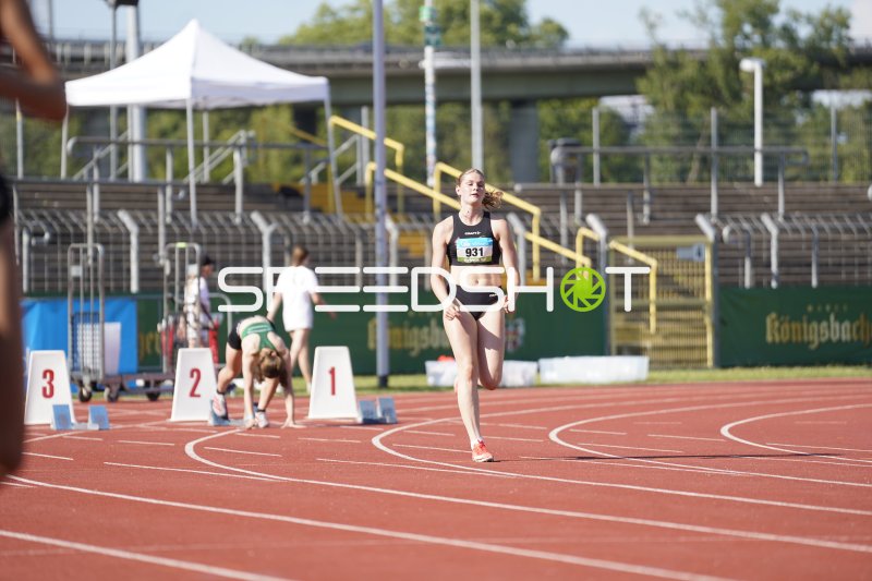 Näkel Lina (931) beim Sprint im Stadion Oberwerth Koblenz