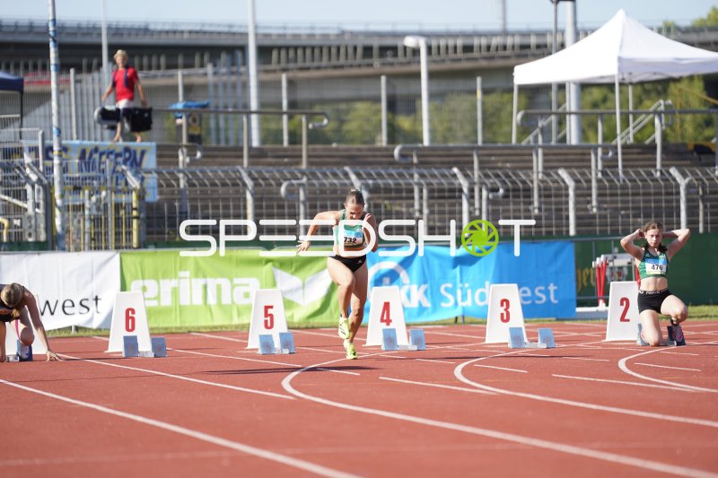 Knieper Hanna (732) beim Sprint-Start im Stadion Oberwerth Koblenz