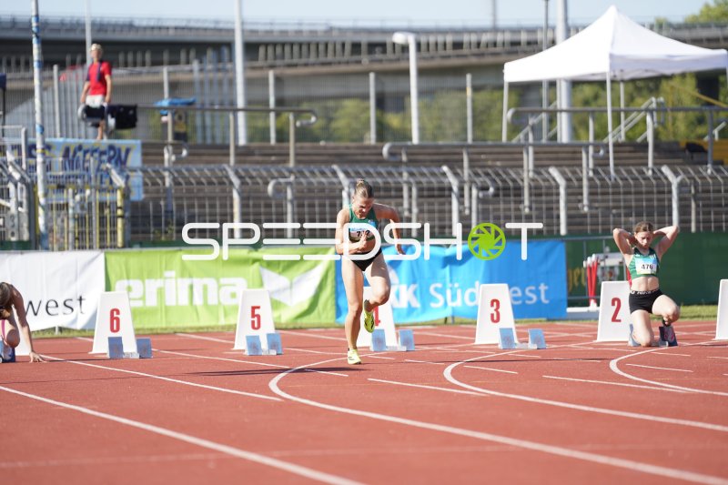 Klinge Linus (772) beim Sprint-Start im Stadion Oberwerth Koblenz