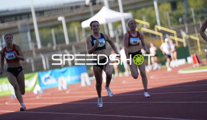 Fischer Lisa (190) im Sprint beim Leichtathletik-Meeting in Koblenz
