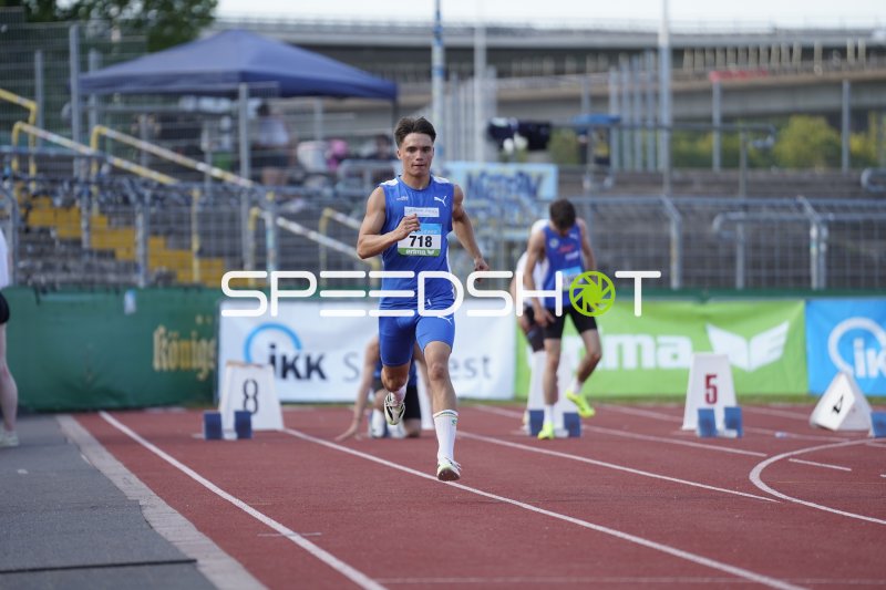 Quinkler Lukas (718) beim Sprint im Stadion Oberwerth Koblenz