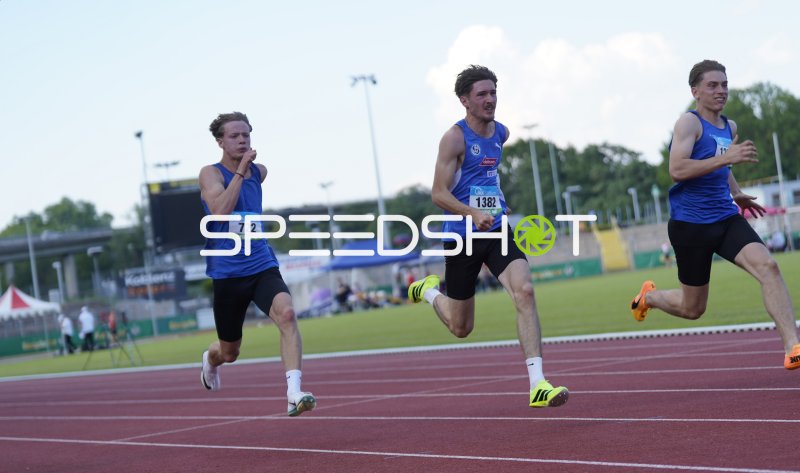 Krom Dmitrij (1382), Seciri Linor (1297) und Benner Daniel (722) im Sprintrennen in Koblenz