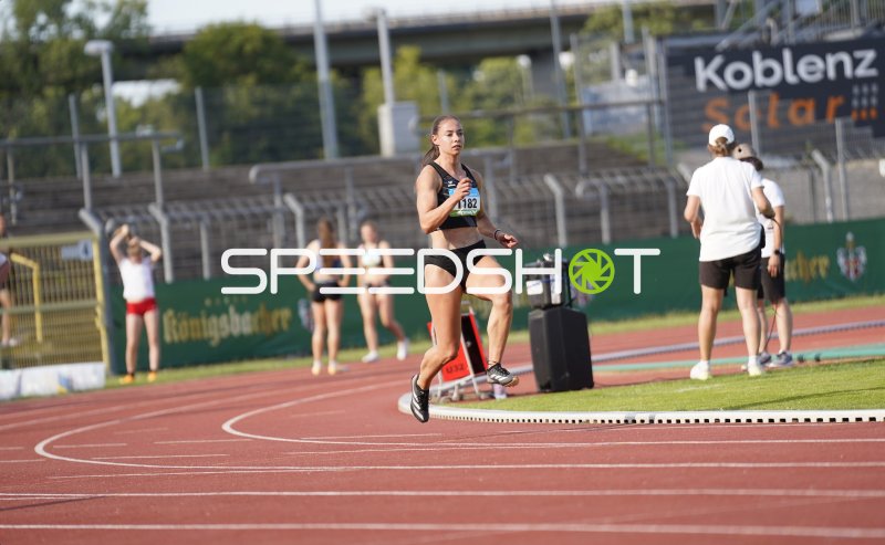 Koch Jessica (1182) beim Sprint im Stadion Oberwerth Koblenz