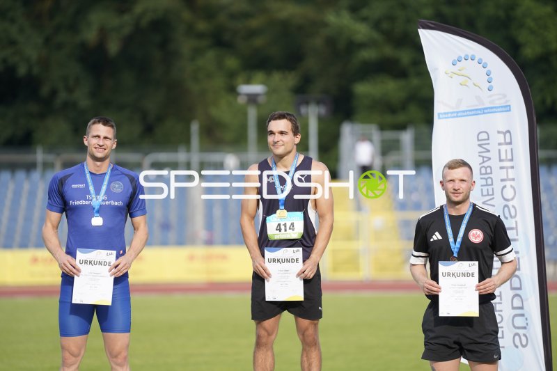 Siegerehrung mit Olbert Fabian (414), Hieronymi Lars (678) und Enders Yanik Can (603) in Koblenz