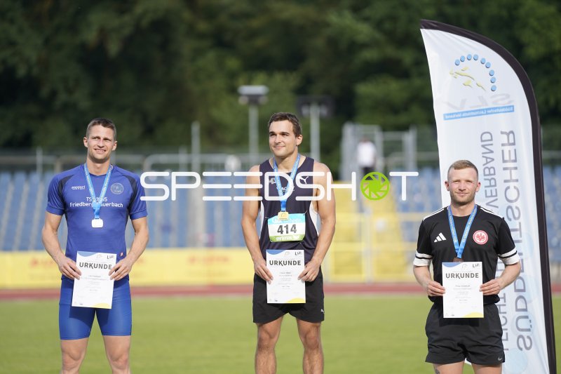 Siegerehrung mit Olbert Fabian (414), Hieronymi Lars (678) und Enders Yanik Can (603) in Koblenz