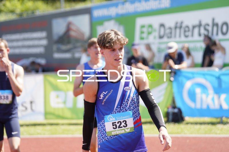 Fliedner Adrian (523) nach dem Wettkampf im Stadion Oberwerth Koblenz