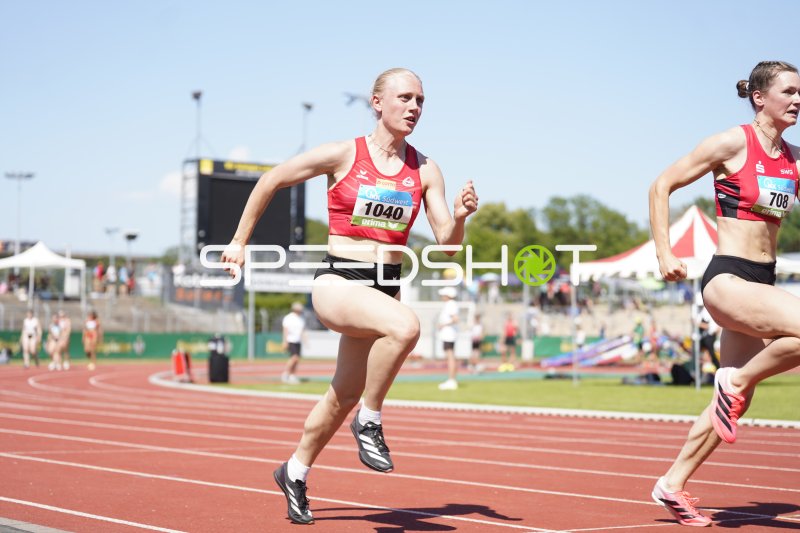 Kupser Leonie (1040) im Sprint beim Leichtathletik-Meeting in Koblenz