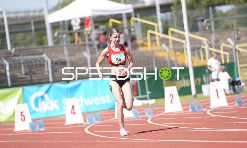 Frey Nicole (86) beim Lauf im Stadion Oberwerth Koblenz