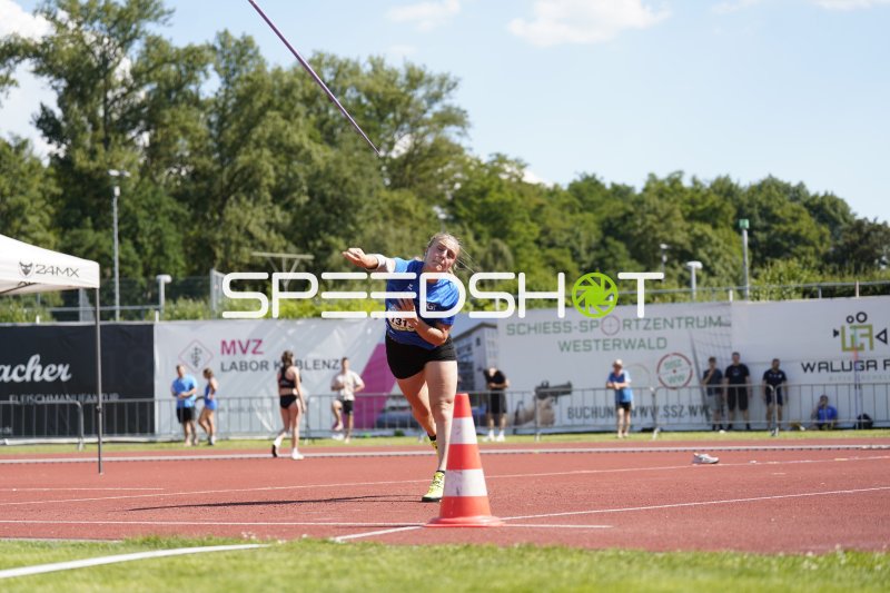Miklosch Laurin (1319) beim Speerwurf im Stadion Oberwerth Koblenz