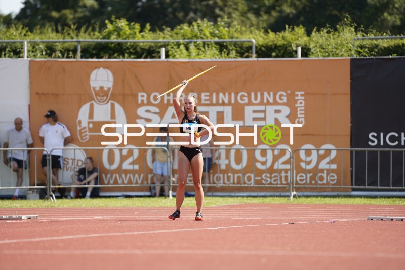 Ließfeld Vivien (964) beim Speerwurf im Stadion Oberwerth Koblenz