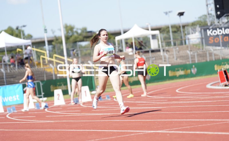 Decker Maja (1402) im Laufwettbewerb im Stadion Oberwerth Koblenz