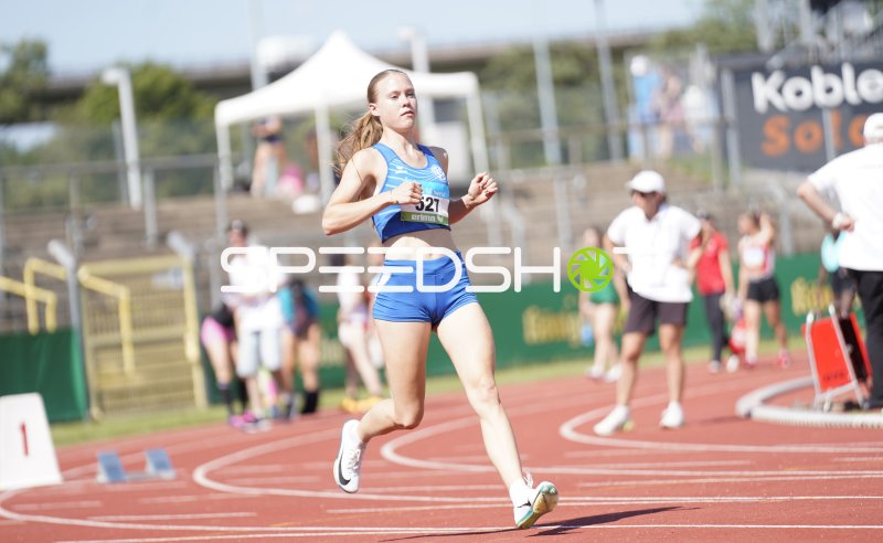 Capitain Amalia (527) beim Lauf im Stadion Oberwerth Koblenz