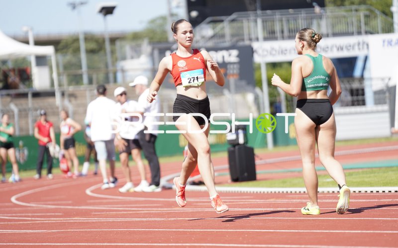 Wörner Laura (271) beim Sprint im Stadion Oberwerth Koblenz