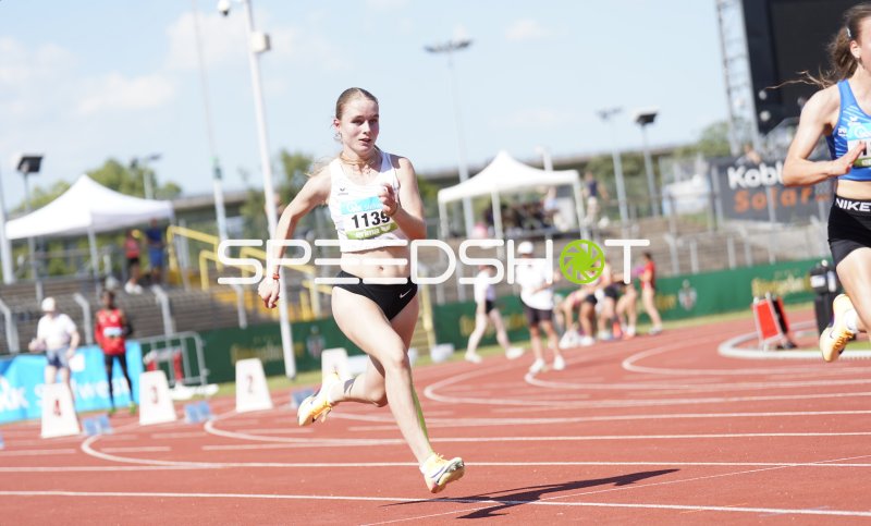 Dorst Leni (1139) im Sprint beim Leichtathletik-Meeting in Koblenz
