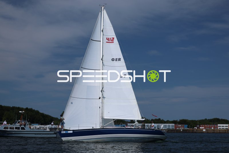 Segelyacht GER 139 (#412) im Hafen Eckernförde