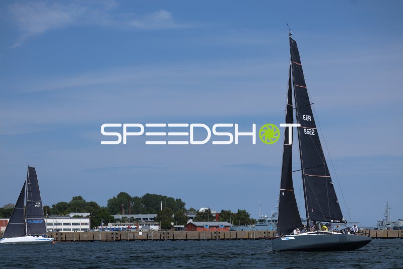 Segelregatta im Hafen Eckernförde – GER 8622 und GER 8501 auf der Ostsee