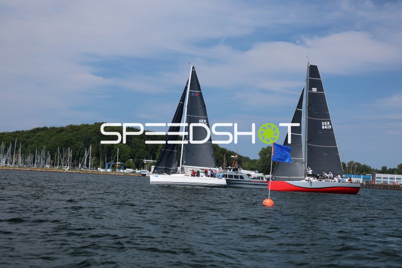 Segelregatta im Hafen Eckernförde – GER 6182 und GER 8419 am Start
