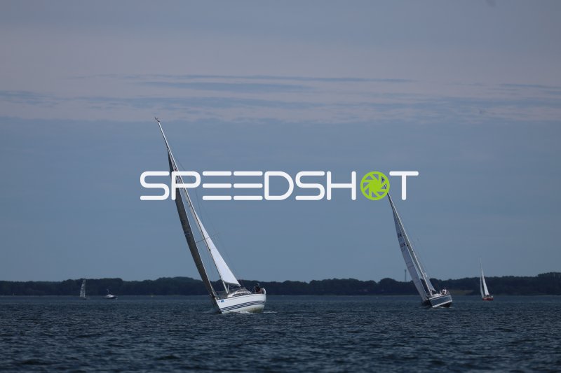 Segelboote auf der Eckernförder Bucht bei Regatta
