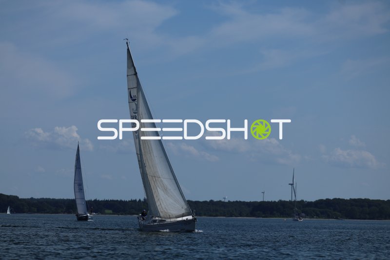 Segelboot GER auf der Eckernförder Bucht beim Regattasegeln