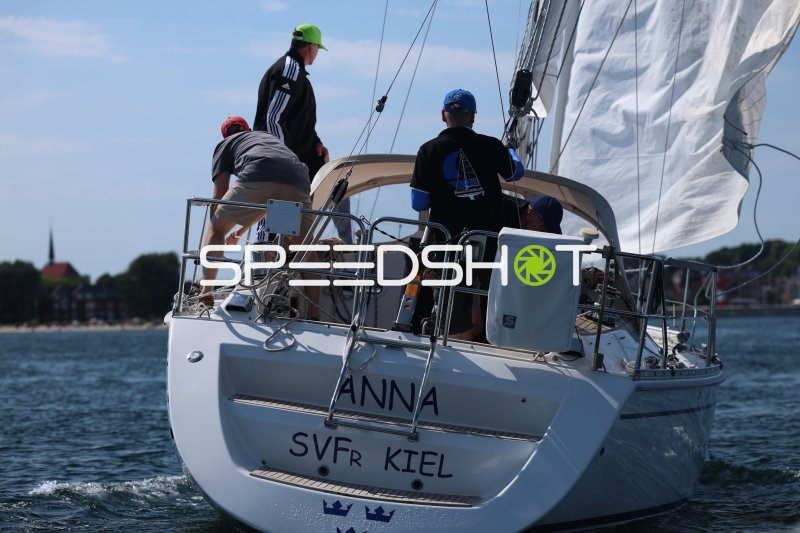 Segelboot "Anna" (SVFr Kiel) auf der Förde bei Eckernförde