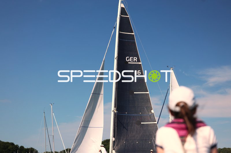 Segelboot GER 16 im Hafen Eckernförde