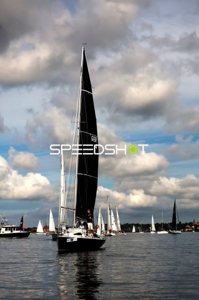 Segelboot GER 4 im Hafen Eckernförde
