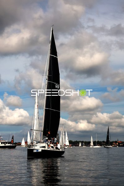 Segelboot GER 4 im Hafen Eckernförde