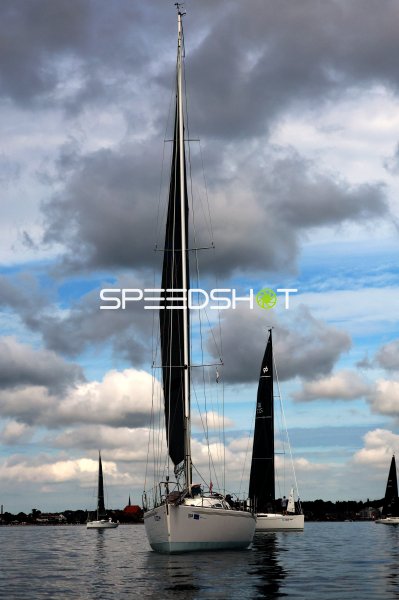 Segelboote im Hafen Eckernförde