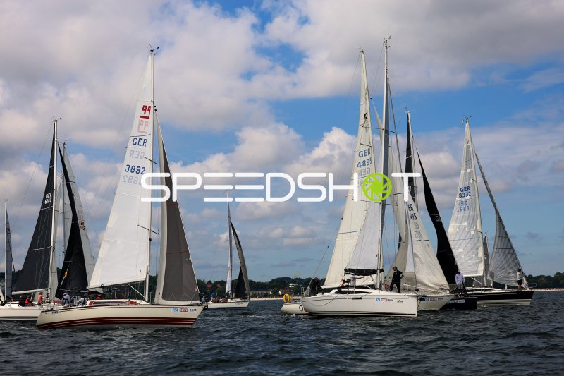Segelflotte im Hafen Eckernförde