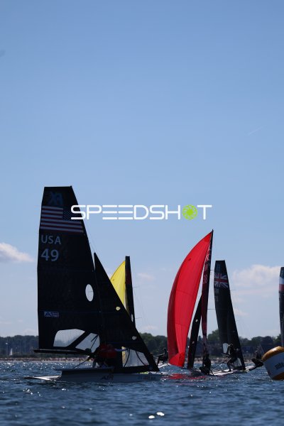 Segelregatta in Schilksee – USA 49 und GBR 38 im Rennen