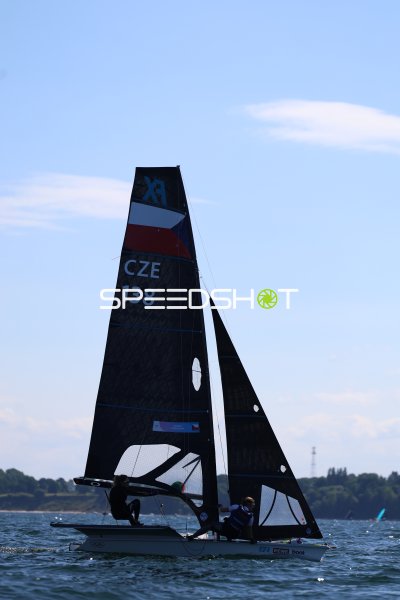 Tschechisches Segelboot CZE 138 auf der Kieler Förde