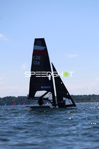 Tschechisches Segelboot CZE 138 auf der Kieler Förde