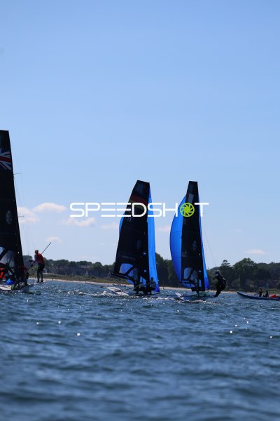 49er-Regatta auf der Kieler Förde – GER 733 im Spinnaker-Duell