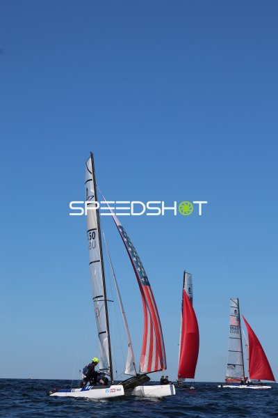 Segelregatta auf der Kieler Förde mit US-amerikanischen Booten