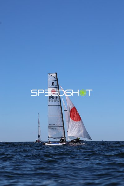 Japanisches Segelboot JPN459 auf der Ostsee bei Schilksee