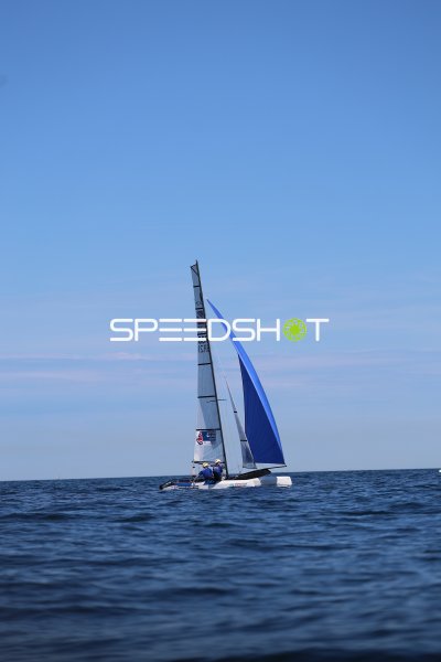 British Sailing Team Nacra 17 Katamaran auf der Ostsee bei Kiel