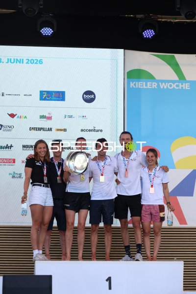Siegerehrung bei der Kieler Woche Juni 2026