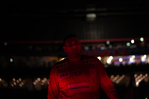 Dejan Milosavljev (96; Füchse Berlin) in Aktion