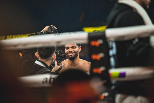 Emanuel Odiase nach Sieg im Ring - Ringside, Mannheim 15.05.2026