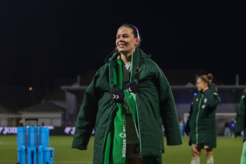 Spielerinnen in Vorbereitung